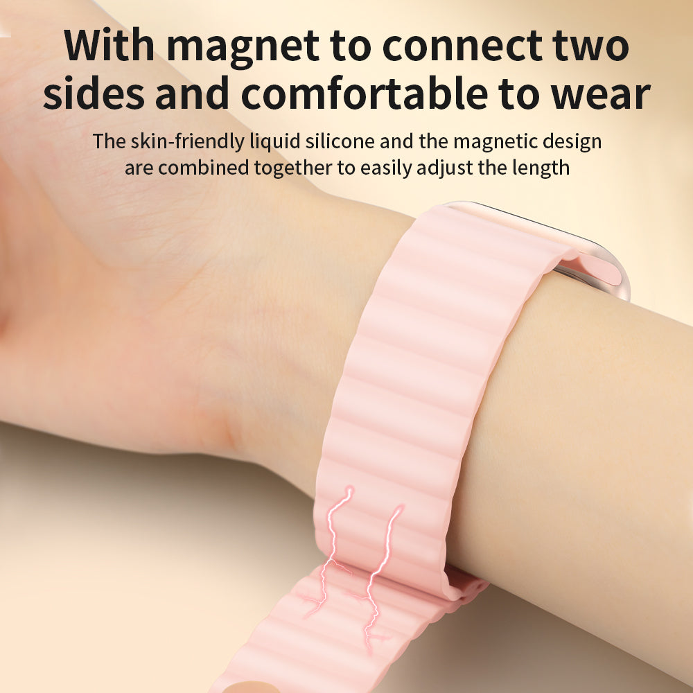 KINGXBAR Magnetic Silicone Watch Strap Wristband Replacement for Apple Watch Ultra 49mm Ultra 2 49mm Series 9 45mm SE (2023) 44mm Series 8 45mm 7 45mm Series 4 5 6 44mm Series 1 2 3 42mm SE 44mm SE (2022) 44mm KINGXBAR Magnetic Silicone Watch Strap Wristband Replacement for Apple Watch Ultra 49mm Ultra 2 49mm Series 9 45mm SE (2023) 44mm Series 8 45mm 7 45mm Series 4 5 6 44mm Series 1 2 3 42mm SE 44mm SE (2022) 44mm